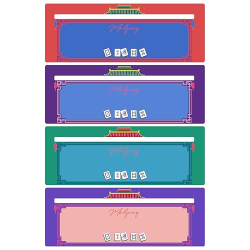 CYUXING 4-teiliger Mahjong-Kartenführer und Linienfinder als Strategietool für Anfänger, 2025 Mahjong-Kartenleser und Strategiehandbuch | aus Kunststoff für Spieler (Mehrfarbig) von CYUXING