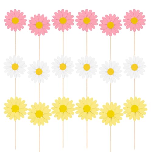 18 Gänseblümchen Tortendekoration,Gänseblümchen Blumen Papier Dekoration,Blumen Papier Tassen Tortendekoration,oder Happy Birthday Party Hochzeitstorte,Mädchen,Kinder,Weiß +Pink+Gelb 18 Gänseblümchen Tortendekoration,Gänseblümchen Blumen Papier Dekoration,Blumen Papier Tassen Tortendekoration,oder Happy Birthday Party Hochzeitstorte,Mädchen,Kinder,Weiß +Pink+Gelb von CYXZMYA
