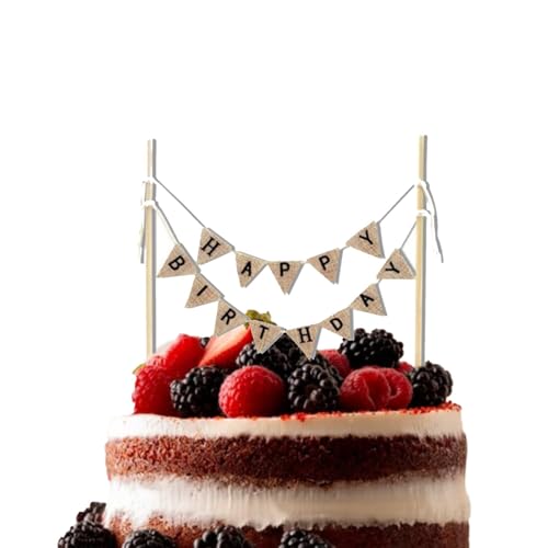 Cake Topper Banner Kuchen,Topper Bunting Set Happy Birthday Tortendeko,Wimpelketten Geburtstag Hochzeiten Partydekorationen,für Kuchen Dekoration - Mehrfarbig Cake Topper Banner Kuchen,Topper Bunting Set Happy Birthday Tortendeko,Wimpelketten Geburtstag Hochzeiten Partydekorationen,für Kuchen Dekoration - Mehrfarbig von CYXZMYA