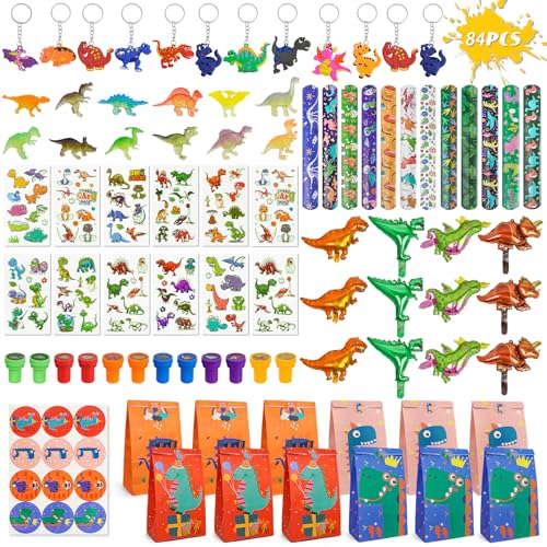 84 Stück Dino Party Mitgebsel Kindergeburtstag, Exquisites Party Gastgeschenke Dinosaurier Kinder, Junge Geschenketüte Mini Dino Figuren, Dino Party Schlüsselanhänger Spielzeug für Glückspreise (B) 84 Stück Dino Party Mitgebsel Kindergeburtstag, Exquisites Party Gastgeschenke Dinosaurier Kinder, Junge Geschenketüte Mini Dino Figuren, Dino Party Schlüsselanhänger Spielzeug für Glückspreise (B) von CYZBL