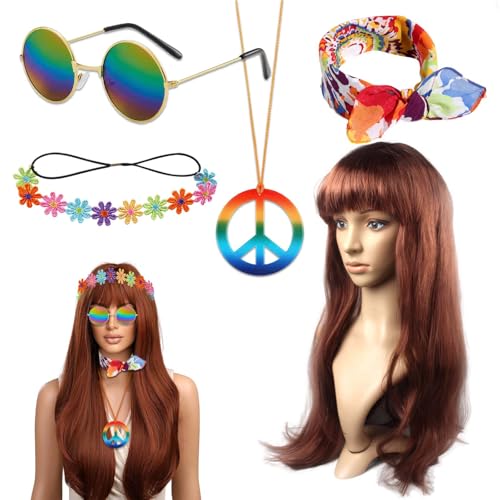 CZAYEFNH Accessoires Hippie Outfit Damen - Dieter Thomas Kuhn Kostüm, Jahrgang Kleidung, Flower Power Accessoires, Hippie Kostüm Damen Accessoires CZAYEFNH Accessoires Hippie Outfit Damen - Dieter Thomas Kuhn Kostüm, Jahrgang Kleidung, Flower Power Accessoires, Hippie Kostüm Damen Accessoires von CZAYEFNH