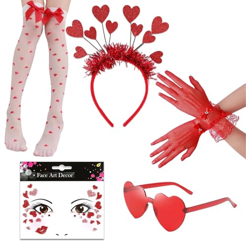 CZAYEFNH Amor Kostüm Damen,Amore Cupid's Fluch, Kostümset für Damen – Herz Sonnenbrille, Amor Pfeil und Bogen, Herz Haarreif & mehr – Perfektes Zubehör für Feste und Partys CZAYEFNH Amor Kostüm Damen,Amore Cupid's Fluch, Kostümset für Damen – Herz Sonnenbrille, Amor Pfeil und Bogen, Herz Haarreif & mehr – Perfektes Zubehör für Feste und Partys von CZAYEFNH