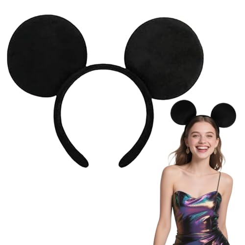 CZAYEFNH Maus Ohren Haarreif – Elegantes Minnie Mouse Kostüm Zubehör für Erwachsene, Jünglinge & Kleiner – Universal Cartoon Ohr Accessoire für Party, Fotoshootings & Alltag CZAYEFNH Maus Ohren Haarreif – Elegantes Minnie Mouse Kostüm Zubehör für Erwachsene, Jünglinge & Kleiner – Universal Cartoon Ohr Accessoire für Party, Fotoshootings & Alltag von CZAYEFNH