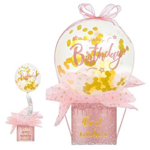 Pull Geld Ballon Box für Geldgeschenke,Gift Box Geschenk Box -Lustig Happy Birthday Überraschungsset mit Ballon,EIN hervorragendes Geburtstagsgeschenk, gefüllt mit und Liebe Pull Geld Ballon Box für Geldgeschenke,Gift Box Geschenk Box -Lustig Happy Birthday Überraschungsset mit Ballon,EIN hervorragendes Geburtstagsgeschenk, gefüllt mit und Liebe von CZAYEFNH