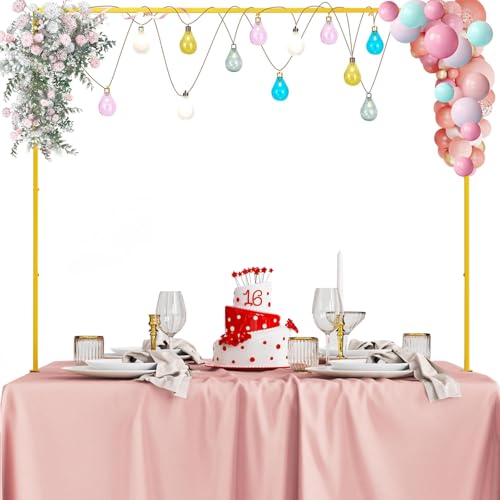 CZCPAPY Tischbögen, verstellbare Tischbogenstützen, goldene Hängestützen für Hochzeiten, Geburtstagsfeiern und Weihnachtsfeiern CZCPAPY Tischbögen, verstellbare Tischbogenstützen, goldene Hängestützen für Hochzeiten, Geburtstagsfeiern und Weihnachtsfeiern von CZCPARY