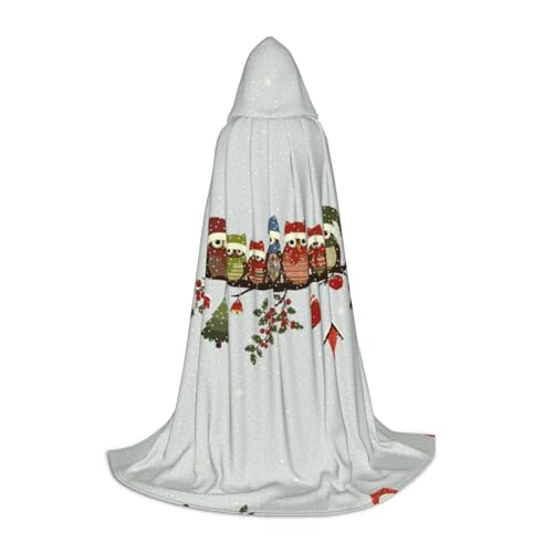 CZDBNLHF Niedliche Weihnachts-Eulen auf Ast, Halloween-Umhang, gruseliges Kostümzubehör für ein unvergessliches Halloween CZDBNLHF Niedliche Weihnachts-Eulen auf Ast, Halloween-Umhang, gruseliges Kostümzubehör für ein unvergessliches Halloween von CZDBNLHF