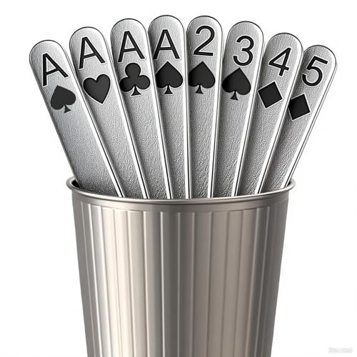 CZMYCBG 3D-gedrucktes PLA Kartendeck Standard 52-Pack Rommé-Karten Pokerkarten, für Skat Schafkopf Deutschland-Variante von CZMYCBG