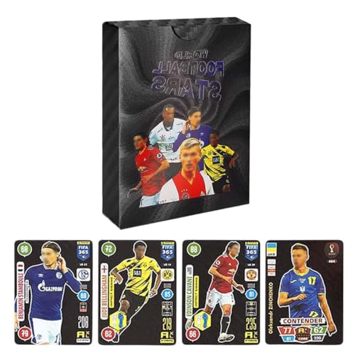 2025 Limited Edition Set-55 Folienkarten Weltmeisterschaft Fußballstar 2025 Karten | Fußballkarten in Sammeldose für Fußball F|Premier League & UEFA Fußballkarten von CZNBZIU