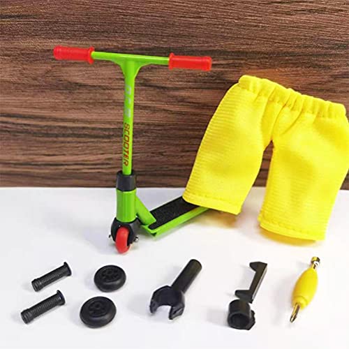 Mini Finger Scooter Set, Legierung Finger Skateboard Set, Scooter Zubehör, Interaktives Finger Spielzeug, Neuheits Spielzeug Kleine Geschenke für Kinder von CZSMART