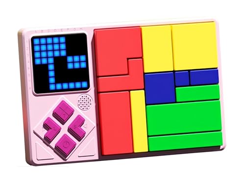 CZT Elektronisches Puzzle Spielkonsole Baustein Puzzle-Spielzeug Labyrinth 510 Spiellevel Interaktives Eltern-Kind-Spiel Konzentrations-/Denktraining Kinder/Jugendliche Geburtstagsgeschenk (Rosa) von CZT