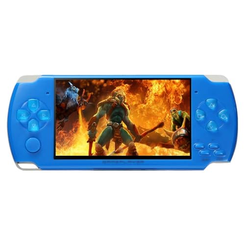 CZT Handheld-Spielkonsole 4,3 Zoll 8GB Gebaut in 2000 Spiele Mehrere Simulatoren Retro Videospielkonsole MP3/4/Ebook TV Out Mini Portable Game Player Urlaub (Blau) von CZT