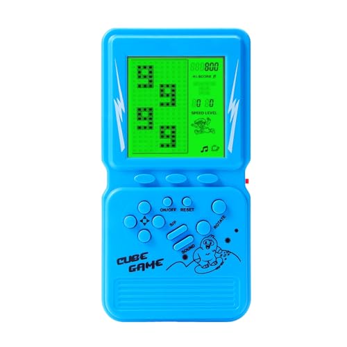 CZT Neue Block Spielkonsole Großer Bildschirm mit grüner Hintergrundbeleuchtung bequemer zum Spielen Klassisches Nostalgie Puzzle eingebaute 999 in einem Ziegel Spiel Geschenk für Kinder CZT Neue Block Spielkonsole Großer Bildschirm mit grüner Hintergrundbeleuchtung bequemer zum Spielen Klassisches Nostalgie Puzzle eingebaute 999 in einem Ziegel Spiel Geschenk für Kinder von CZT