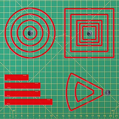 Bereich des Effekts Zauberschablonen Set von 15 (inklusive Würfel, Kegel, Kreis und Linie) Acryl AOE Damage Marker Tabtop RPG Gaming Zubehör für Dungeons and Dragons, Pathfinder, D&D von CZYY