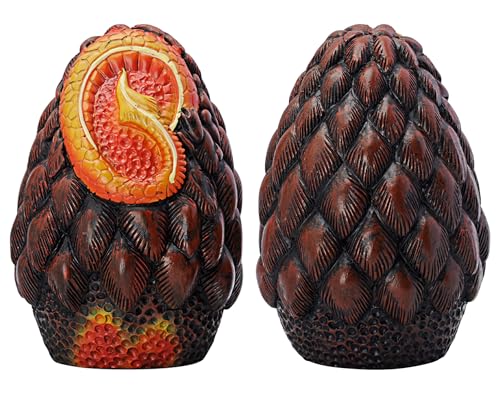CZYY Dragon Egg Dice Jail - Set mit 2 Würfelkäfigen aus Harz, Würfelgefängnis und Halter für schlechte Würfel, einzigartiges Zubehör, Geschenk für D&D, Tabletop RPG-Spiel (Drachenei) von CZYY