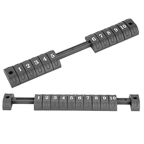 2pcs/Set Table Football Score-Indikatoren, 1-10 Nummernbewertungszähler, Safe & Ergonomic (Schwarz) von CaCaCook
