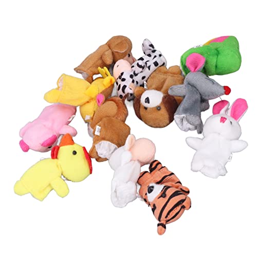 CaCaCook 12 PCs Entzückende Weiche Kurze Plüsch Cartoon Tierfingerpuppen für Kleinkind Baby Handspielzeugset Alter 3+ CaCaCook 12 PCs Entzückende Weiche Kurze Plüsch Cartoon Tierfingerpuppen für Kleinkind Baby Handspielzeugset Alter 3+ von CaCaCook