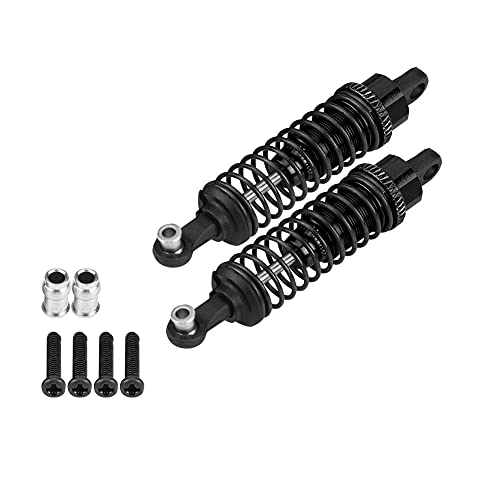 CaCaCook Aluminiumlegierung für FS 1/18 RC Truck, 2pcs/Set, Leichte Upgrades, Glänzend, Ausgewogenes Fahren, Modellauto (736092BL Black) von CaCaCook