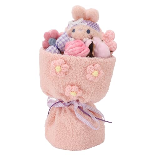 CaCaCook Bunny Plush Toy Bouquet, Weiche Figur Stoffed Puppengeburtstagsfreundin, Mutter, Tochter, Schöne Wohnkultur mit Exquisiter Verpackung, Spaß und Einzigartiges Design (Rosa) von CaCaCook