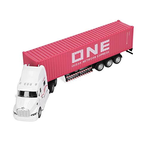CaCaCook Container Truck Modell 1:48 Vivid Exquisite Schöne Dekorative Spielzeugverzierung seit über 3 Jahren (Rosig) von CaCaCook