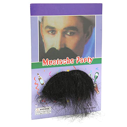 CaCaCook Fake Schnurrbart-Schnurtchen, Selbstklebender Bart für Halloween-Partys, Flanell, Entfernen, Wiederverwendbar, für Jeden Anlass Geeignet von CaCaCook