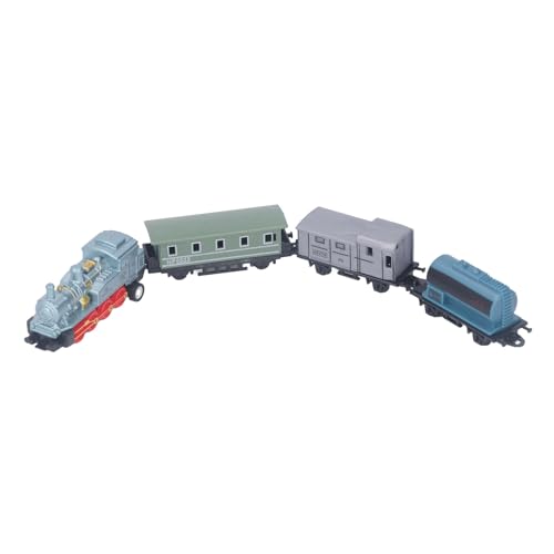 CaCaCook Model Toy Dampf -Modell Spielzeug Vintage -Legierung Ziehen Sie die Fähigkeit Zum Bildungsmodell Zug für zurück. (Blau) von CaCaCook