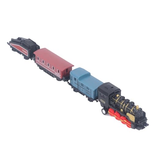 CaCaCook Model Toy Dampf -Modell Spielzeug Vintage -Legierung Ziehen Sie die Fähigkeit Zum Bildungsmodell Zug für zurück. (Schwarz) von CaCaCook