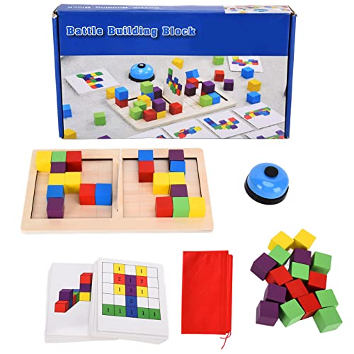 CaCaCook Puzzlespiel und Logisches Denken Block, 3D Russian Building Toy Holzform (JQN-Two-Player Battle Thinking Building Blocks) von CaCaCook