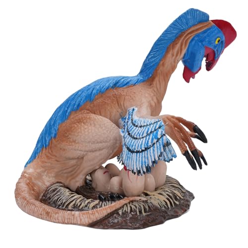 CaCaCook Realistisches Oviraptor -Dinosaurierspielzeug, Große Figur mit Exquisiten Details und Lebensechte Merkmale, Ideale, Hergestellt aus Hochwertigen Materialien (Blau) von CaCaCook