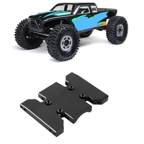 CaCaCook Skid -Platte, Professionelle Aluminiumlegierung Hochfestes Getriebe für SCX10 Pro RC -Autozubehör (Schwarz) von CaCaCook