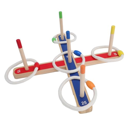 CaCaCook Sport Toss Ring Game Set, Logic Brain Training Toss Ring Game Set, Holz Entwickelt Konzentration, Pädagogischer Spaß, für Indoor Outdoor -Kleinkind -Wurf Ringspiel CaCaCook Sport Toss Ring Game Set, Logic Brain Training Toss Ring Game Set, Holz Entwickelt Konzentration, Pädagogischer Spaß, für Indoor Outdoor -Kleinkind -Wurf Ringspiel von CaCaCook