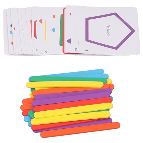 Holzspielzeugzählstangen, Bauholzstöcke Basswood -Puzzle, Mathematische Intelligenzstöcke, Frühe Bildungsstöcke Mathematikspielzeug für von CaCaCook