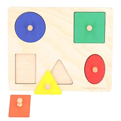 Kleinkinder -Holzform -Rätsel, Frühes Bildungsform Lernrätsel, Geometrisches Formpuzzle für über 3 Jahre Alte Mädchen von CaCaCook