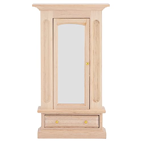 Mini -Garderobe Puppenhausmöbel, 1: 12 Dollhouse Holzgarderobe mit Spiegelpuppenhaus Möbel Schlafzimmer Dollhouse Dekoration, Puppenhaus Closet Kit Kit Mini -Garderobe Puppenhausmöbel, 1: 12 Dollhouse Holzgarderobe mit Spiegelpuppenhaus Möbel Schlafzimmer Dollhouse Dekoration, Puppenhaus Closet Kit Kit von CaCaCook