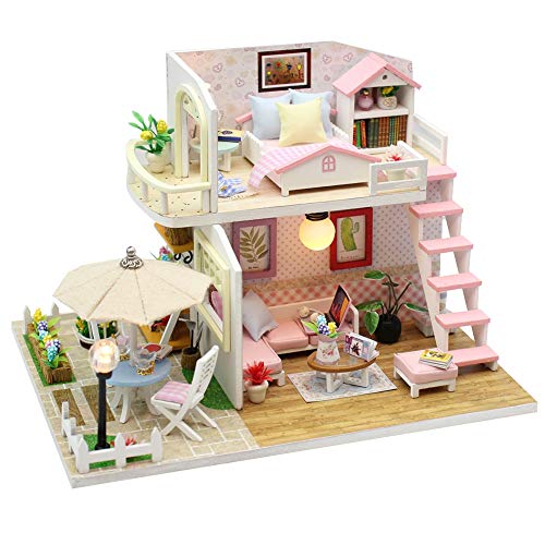 Miniaturpuppenhaus Kit, Handgefertigtes Mini 3D Puzzle Doll House, 3D -Holz -Puzzle Dollhouse, Puppenhaus Kit Handgefertigte Spielzeugmöbel Mädchen Miniaturpuppenhaus Kit, Handgefertigtes Mini 3D Puzzle Doll House, 3D -Holz -Puzzle Dollhouse, Puppenhaus Kit Handgefertigte Spielzeugmöbel Mädchen von CaCaCook