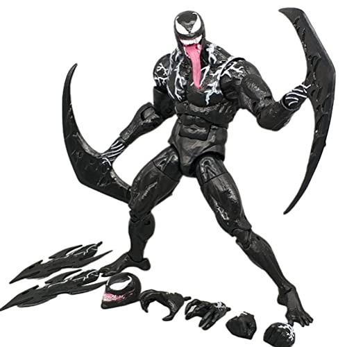 Venom Figure,Venom Superheroes Figures,3D Venom Action Figures,Venom Model Toy,Venom Collection Ornaments, for Anime Fans of The Hero Series and Suitable Figures for Collecting (Black) von CaCaCook