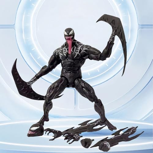 Venom Figure,Venom Superheroes Figures,3D Venom Action Figures,Venom Model Toy,Venom Collection Ornaments, for Anime Fans of The Hero Series and Suitable Figures for Collecting (Black) von CaCaCook