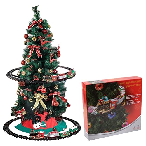 Weihnachtszug, Weihnachtszug-Set Rund um den Baum, Weihnachtszug, Elektrischer Zug, Spielzeug mit Geräuschen und Lichtern, Elektrisches Triebwagen-Spielzeug, M Weihnachtszug, Weihnachtszug-Set Rund um den Baum, Weihnachtszug, Elektrischer Zug, Spielzeug mit Geräuschen und Lichtern, Elektrisches Triebwagen-Spielzeug, M von CaCaCook