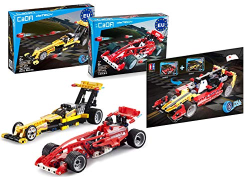 3in1 Supersport-Rennwagen-Set, 295 Teile (kompatibel mit Lego Technic z.B. 42026, 42033) C52017W C52016W von CaDA