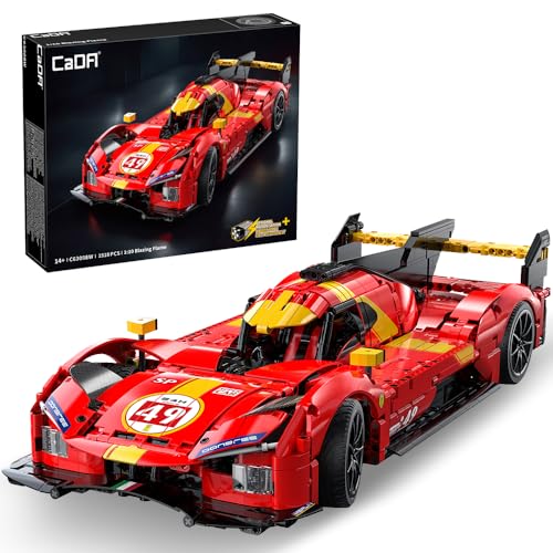 CaDA C63008W Rennwagen Klemmbausteine Technik, 1/10 Super Sportwagen Bausteinspielzeug, 1518 Teile Autospielzeug Geschenke für Erwachsene und Auto Fans CaDA C63008W Rennwagen Klemmbausteine Technik, 1/10 Super Sportwagen Bausteinspielzeug, 1518 Teile Autospielzeug Geschenke für Erwachsene und Auto Fans von CaDA