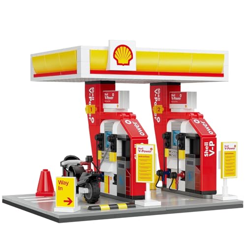 CaDA Shell 927DE66028 Mini-Tank-Set, 305 Teile, 8 Stück, mit LED-Leuchten von CaDA