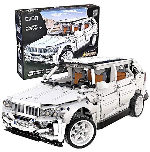 G5 4x4 Off-Roader SUV mit höhenverstellbarem Fahrwerk, 6-Zylinder, 2208 Teile, (kompatibel mit Lego Technic), C61007W von CaDA