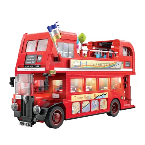 Cada Klassischer Londoner Touristenbus mit Blöcken 1770 Stück von CaDA