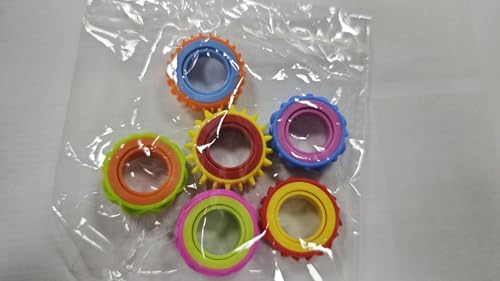 Fidget Ring für Kinder und Erwachsene, Anti-Stress Spielzeug, Sensorisches Ring für Angstabbau und ADHS Unterstützung, Ideal für Schule, Klassenzimmer und Büro - 12 Stück von CaLeQi