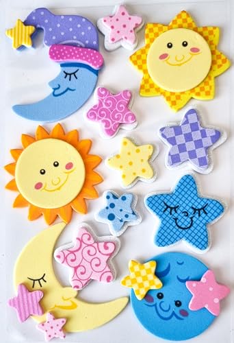 CaPiSo 12 Stück Baby Große Sticker Stabiler Schaumstoff Babydekoration Babygeschenk Junge Mädchen Gelb Rosa Blau CaPiSo 12 Stück Baby Große Sticker Stabiler Schaumstoff Babydekoration Babygeschenk Junge Mädchen Gelb Rosa Blau von CaPiSo