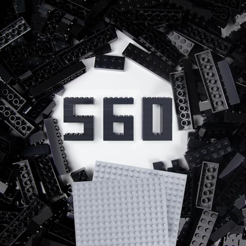 Cabeeskii 560 Classic Bausteine Set, Schwarz Bulk Steine in 7 Maße, Klassische Bausteine Nachfüllpacks, kompatibel mit Allen führenden Marken, Bunt Basic Bricks, für Kinder & MOC-Liebhaber Cabeeskii 560 Classic Bausteine Set, Schwarz Bulk Steine in 7 Maße, Klassische Bausteine Nachfüllpacks, kompatibel mit Allen führenden Marken, Bunt Basic Bricks, für Kinder & MOC-Liebhaber von Cabeeskii