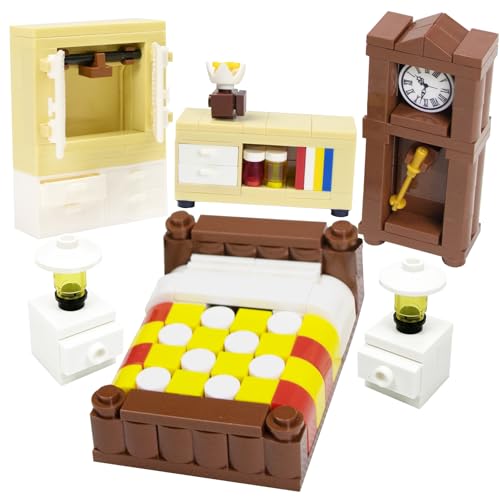 Cabeeskii Bausteine Möbel, Classic Building Block Assembly, kann zur Dekoration von Möbeln in Lego City Haus und puppenhaus möbel zubehör, kompatibel mit großen Marken Steine von Cabeeskii