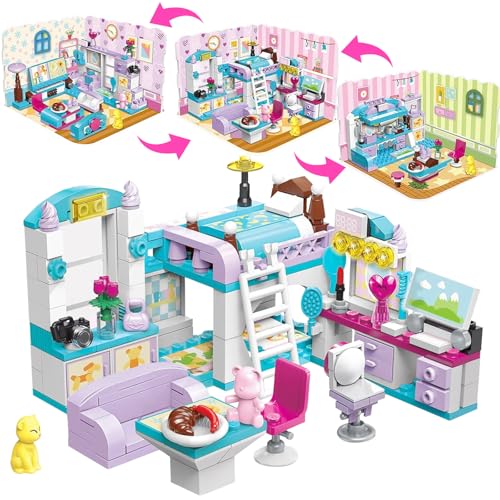 Cabeeskii Friends 3 in 1 Mädchen Traumhaus Bausteine Set – Spielzeug für Kinder 6-12 Jahre, 3 Bauweisen, 194 Teile, fördert Kreativität und motorische Fähigkeiten Cabeeskii Friends 3 in 1 Mädchen Traumhaus Bausteine Set – Spielzeug für Kinder 6-12 Jahre, 3 Bauweisen, 194 Teile, fördert Kreativität und motorische Fähigkeiten von Cabeeskii
