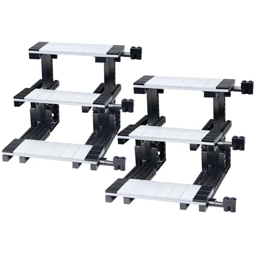 Display Stand Kompatibilität mit Speed Champion Cars (2 Pack), 3-Schicht Modellautoständer, für Autosammlung Display for Lego Car 76917 76908 76918 76915 76914 76907 76901 76902 and More von Cabeeskii