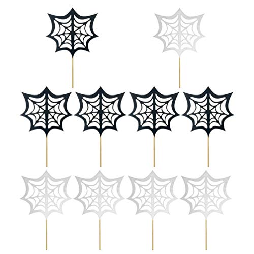 30Stück Halloween Cupcake Topper Halloween Spinnennetz Kuchendeko Fruit Picks Zahnstocher Markierungsfahnen Marker für Halloween Party Kuchen Essen Käseplatte Vorspeisen Dekor 30Stück Halloween Cupcake Topper Halloween Spinnennetz Kuchendeko Fruit Picks Zahnstocher Markierungsfahnen Marker für Halloween Party Kuchen Essen Käseplatte Vorspeisen Dekor von Cabilock
