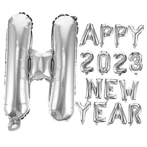Cabilock Luftballons 1 Satz 2023 Aluminiumfolienballon Neujahrsfahnengirlande Partydekorationen Partyzubehör New Year Decoration Neujahrsdeko Bedruckter Neujahrsballon Dekorativer Luftballon Silver Cabilock Luftballons 1 Satz 2023 Aluminiumfolienballon Neujahrsfahnengirlande Partydekorationen Partyzubehör New Year Decoration Neujahrsdeko Bedruckter Neujahrsballon Dekorativer Luftballon Silver von Cabilock